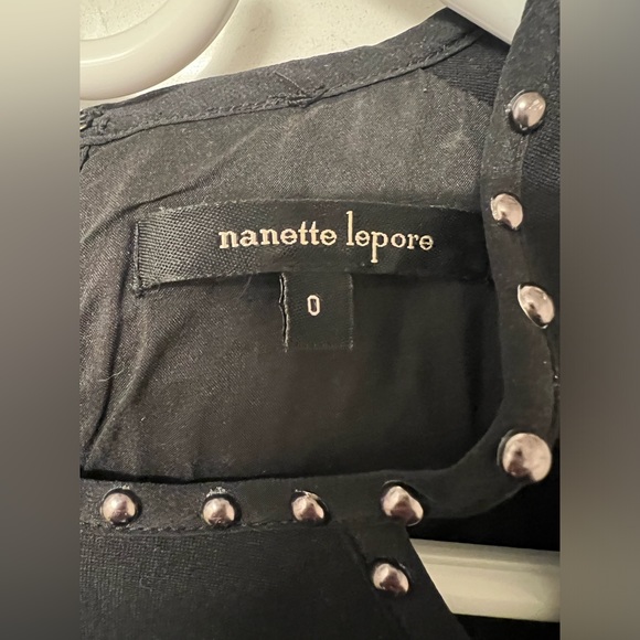 Nanette Lepore Black Studded Trampoline Sheathe Dress size 0 - Picture 5 of 8